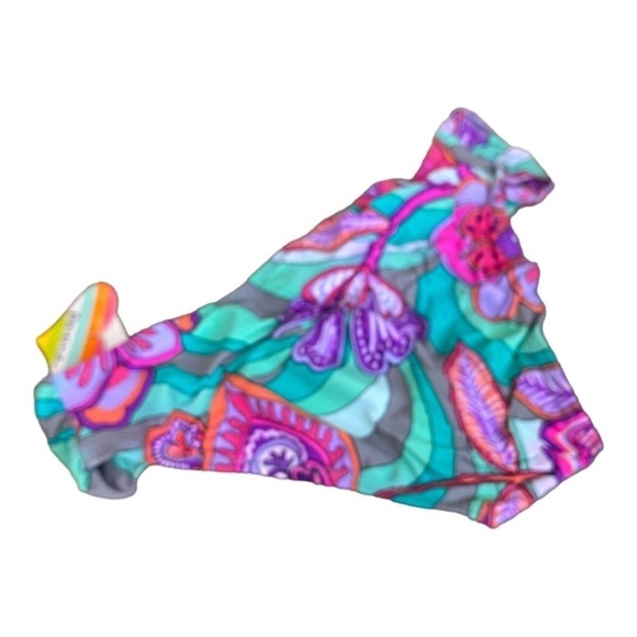 NEW Raisins Bikini Set 2 Piece Swimsuit Purple Fringe Bra Cocoa Beach Bottom M - Picture 6 of 8